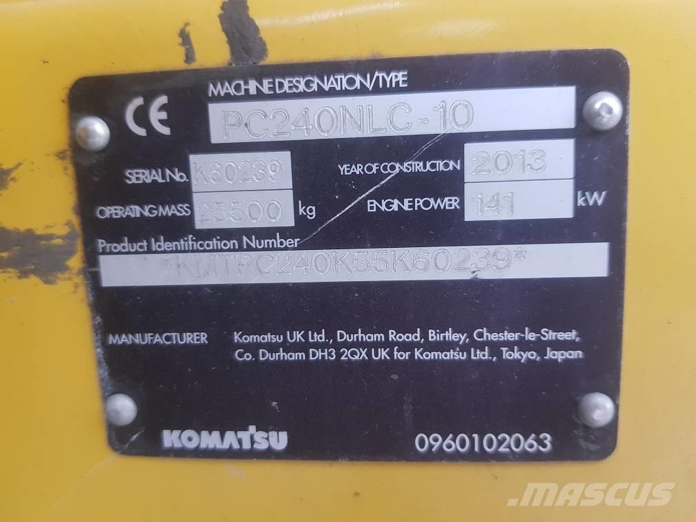 Komatsu PC240NLC-10 Pásové rýpadlá