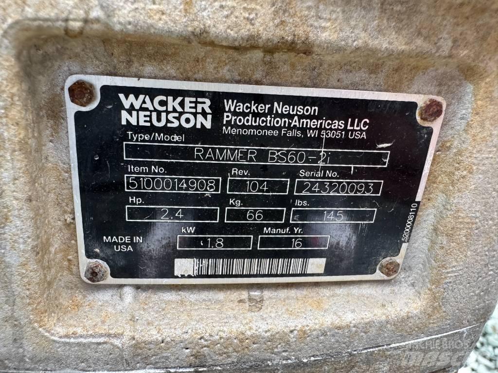 Wacker Neuson BS60-2 Vibračné zhutňovače