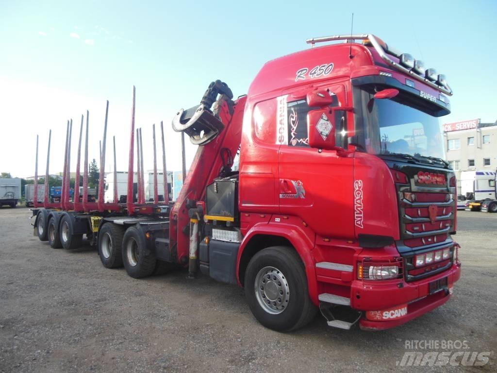 Scania R 450 Nákladné vozidlá na prepravu dreva