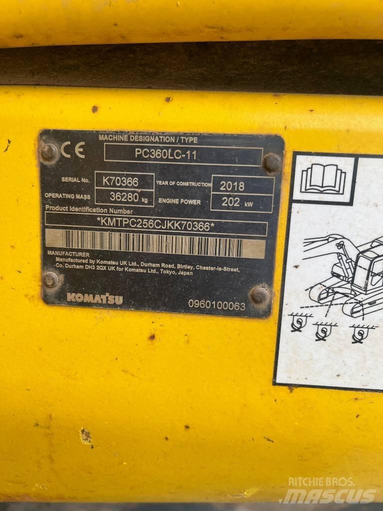 Komatsu PC360LC-11 Pásové rýpadlá