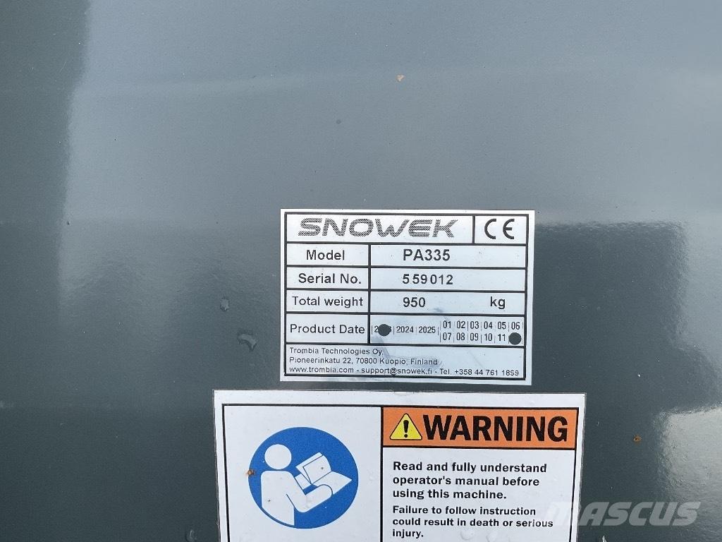 Snowek PA335 Snežné pluhy, predné snežné radlice