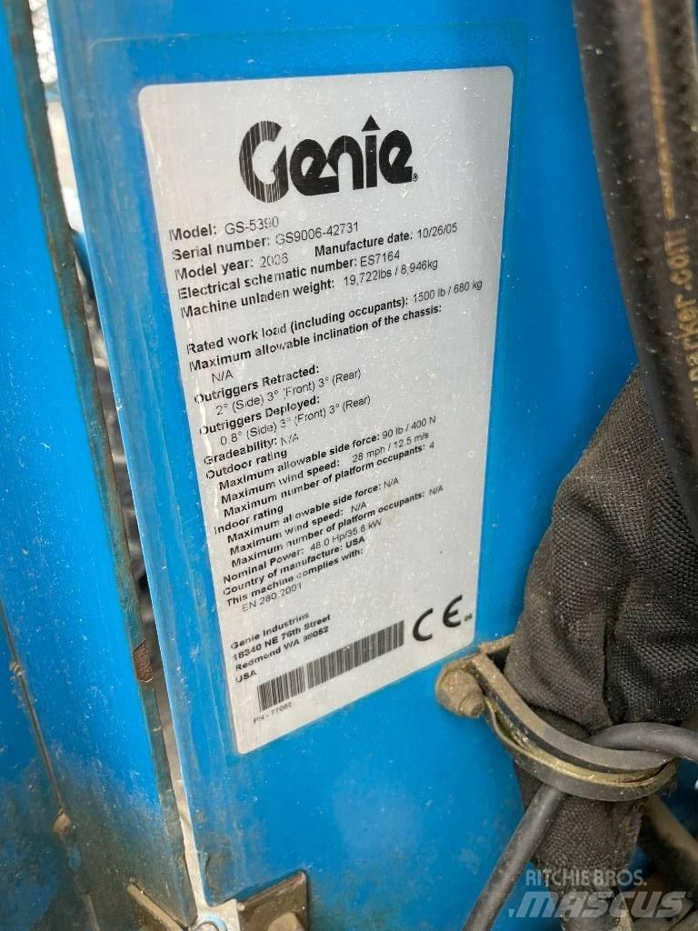 Genie GS 5390 RT Nožnicové zdvíhacie plošiny