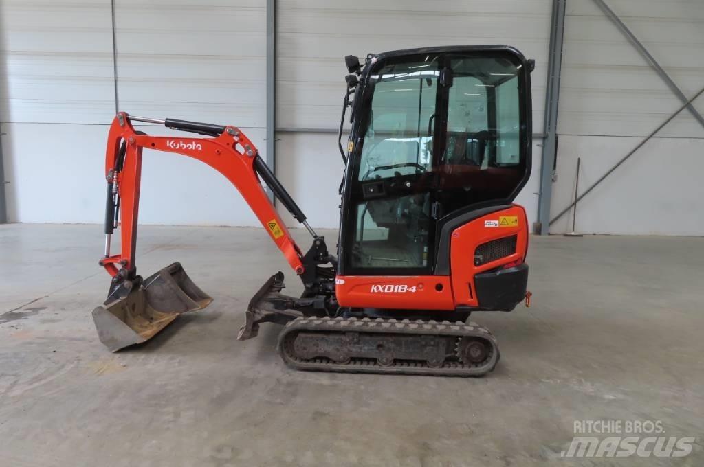 Kubota KX 018-4 Mini rýpadlá < 7t