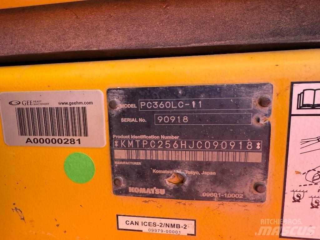 Komatsu PC360LC-11 Pásové rýpadlá