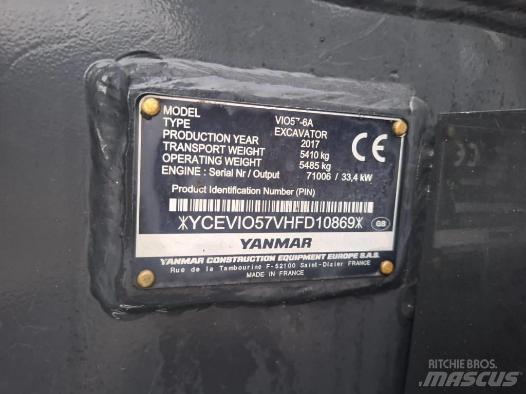 Yanmar Vio 57-6A Mini rýpadlá < 7t