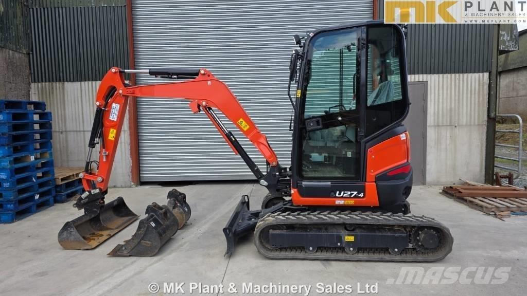 Kubota U 27-4 Mini rýpadlá < 7t