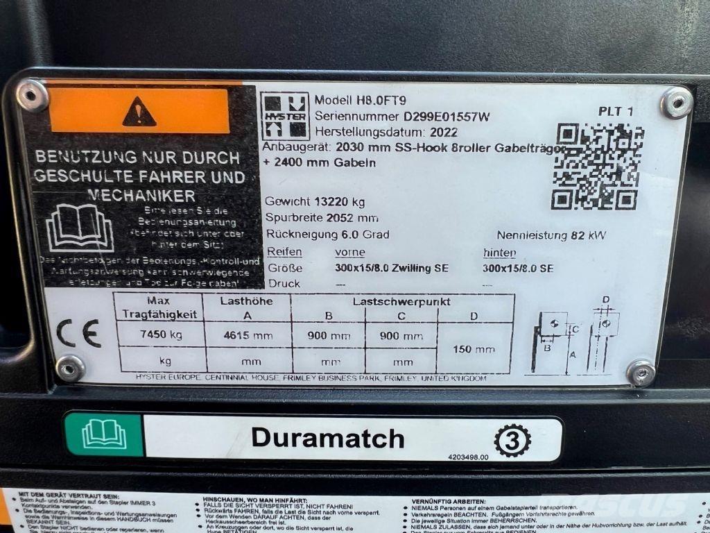Hyster H 8.0 FT9 Dieselové vozíky