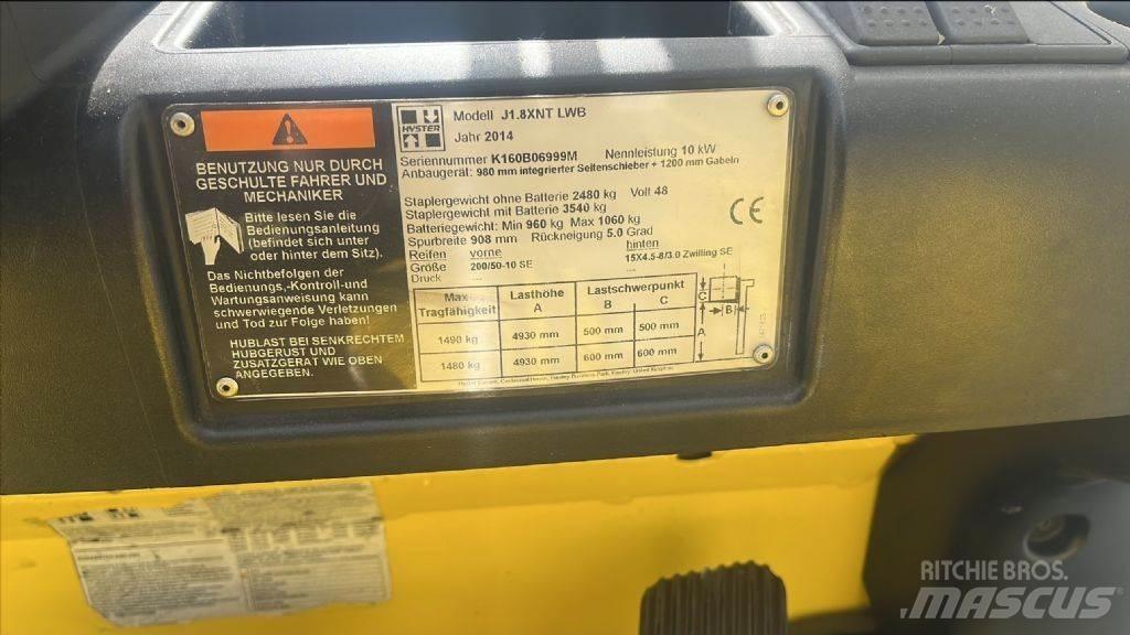 Hyster J 1.8 XNT Akumulátorové vozíky