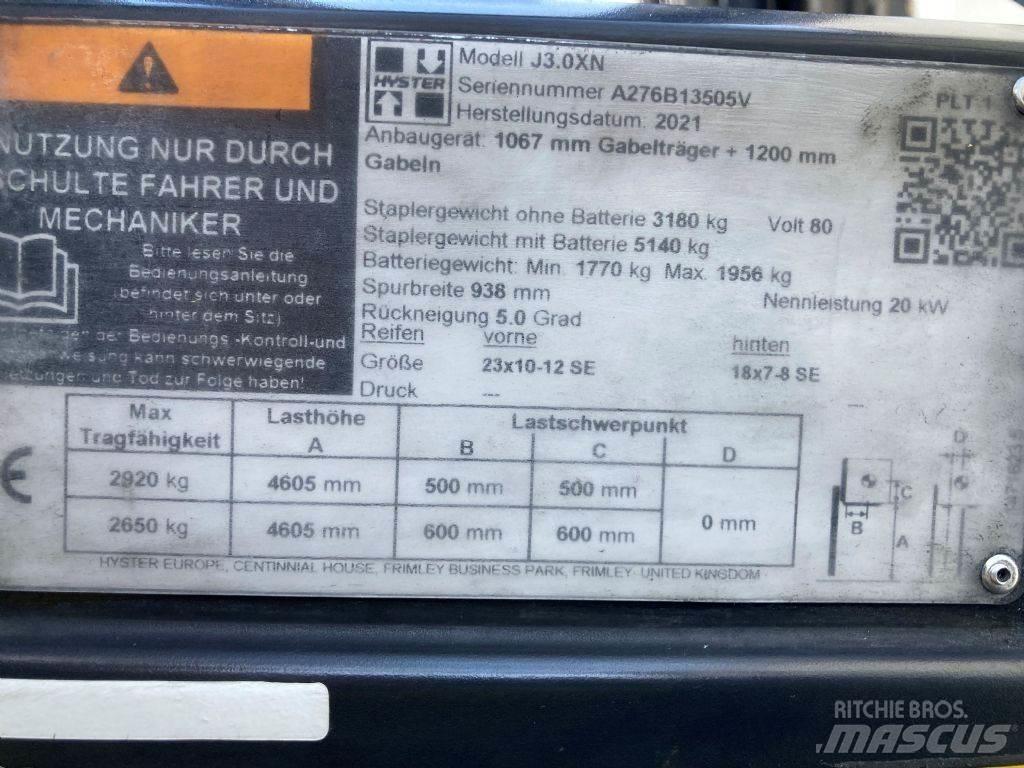 Hyster J 3.0 XN Akumulátorové vozíky