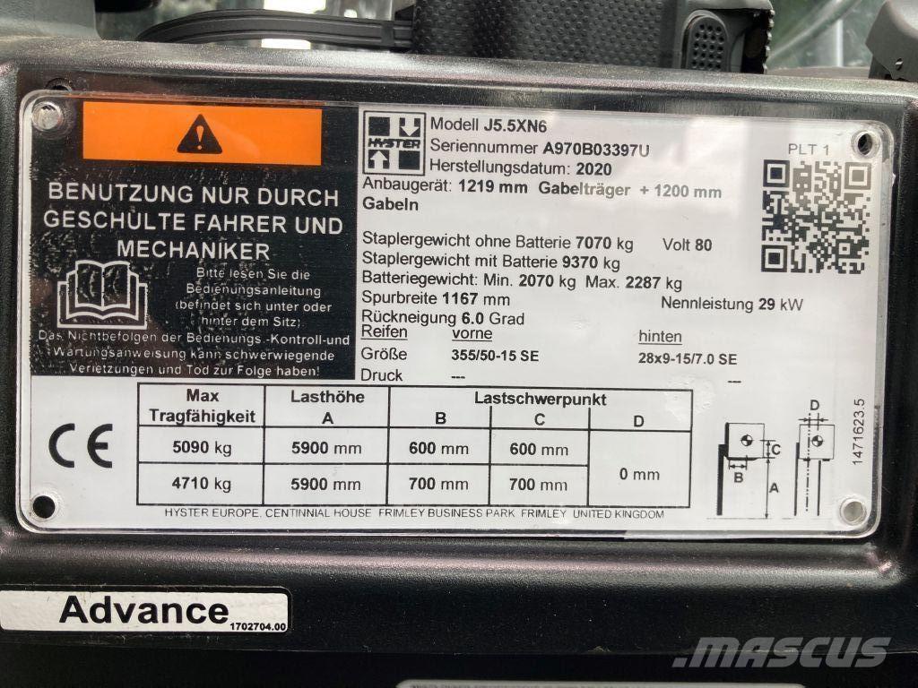 Hyster J 5.5 XN6 Akumulátorové vozíky