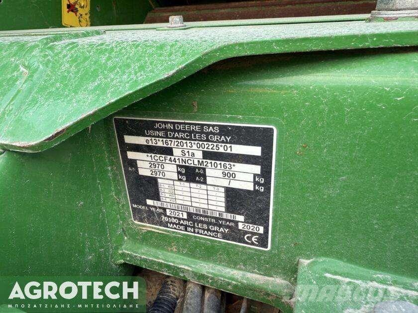 John Deere F441M Lisy na okrúhle balíky