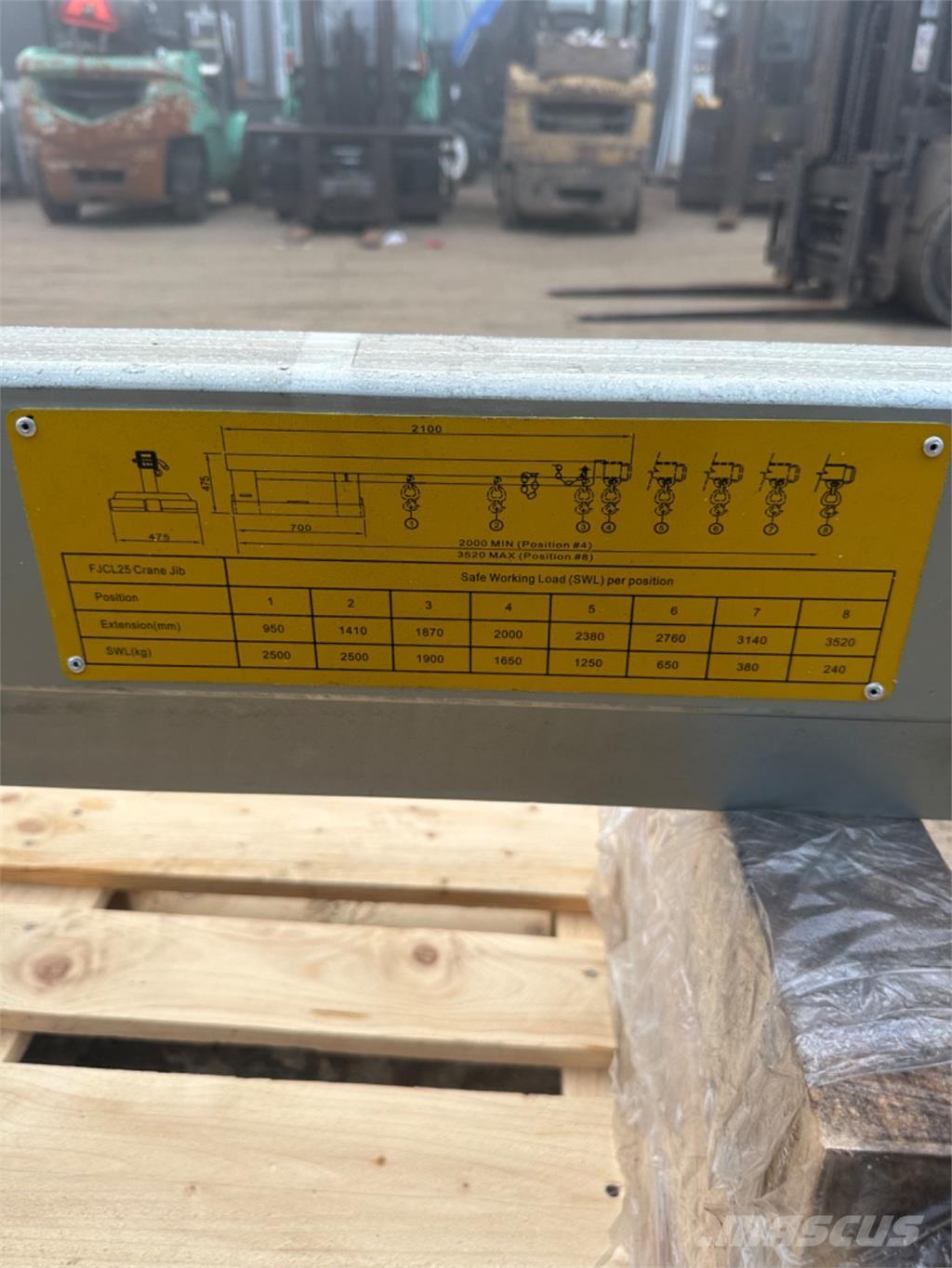  2500kg Ďalšie príslušenstvo a komponenty