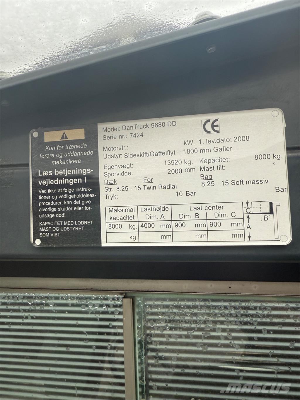Dantruck 9680DD Dieselové vozíky