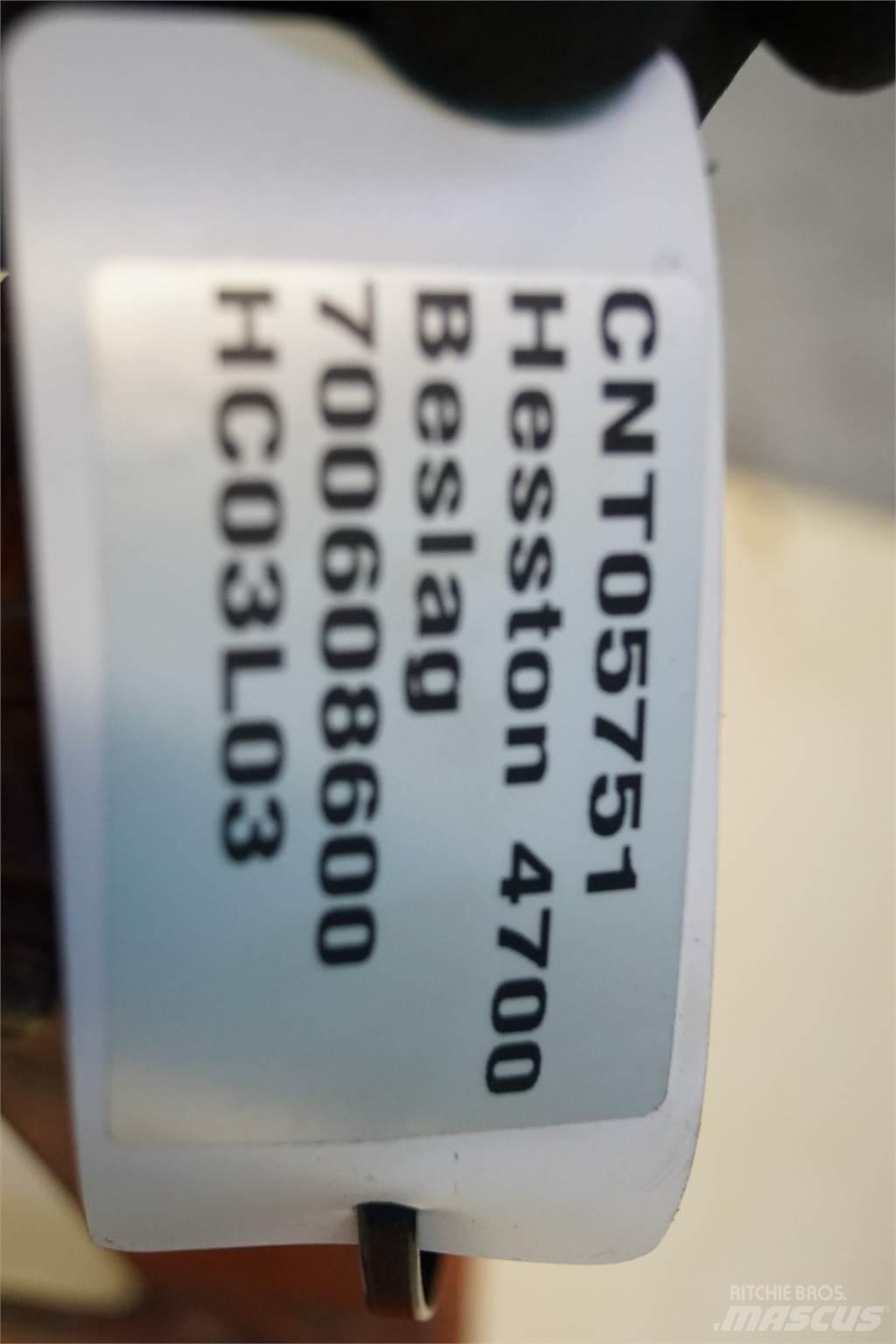 Hesston 4700 Stroje na zber krmovín-príslušenstvo