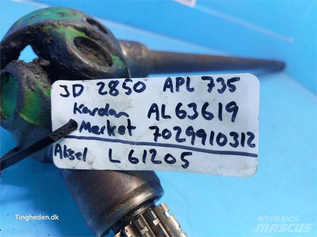John Deere 2850 Ďalšie príslušenstvo traktorov