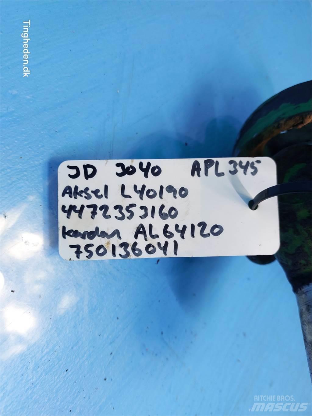 John Deere 3040 Ďalšie príslušenstvo traktorov