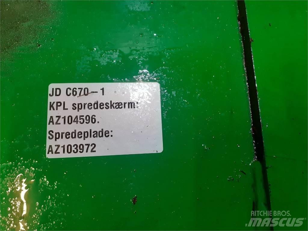 John Deere C670 Príslušenstvo a náhradné diely ku kombajnom