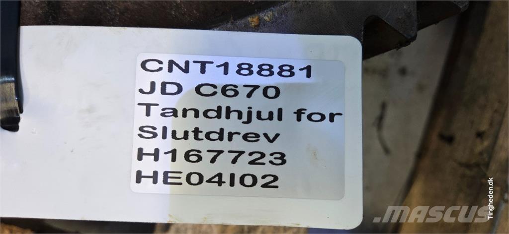 John Deere C670 Príslušenstvo a náhradné diely ku kombajnom