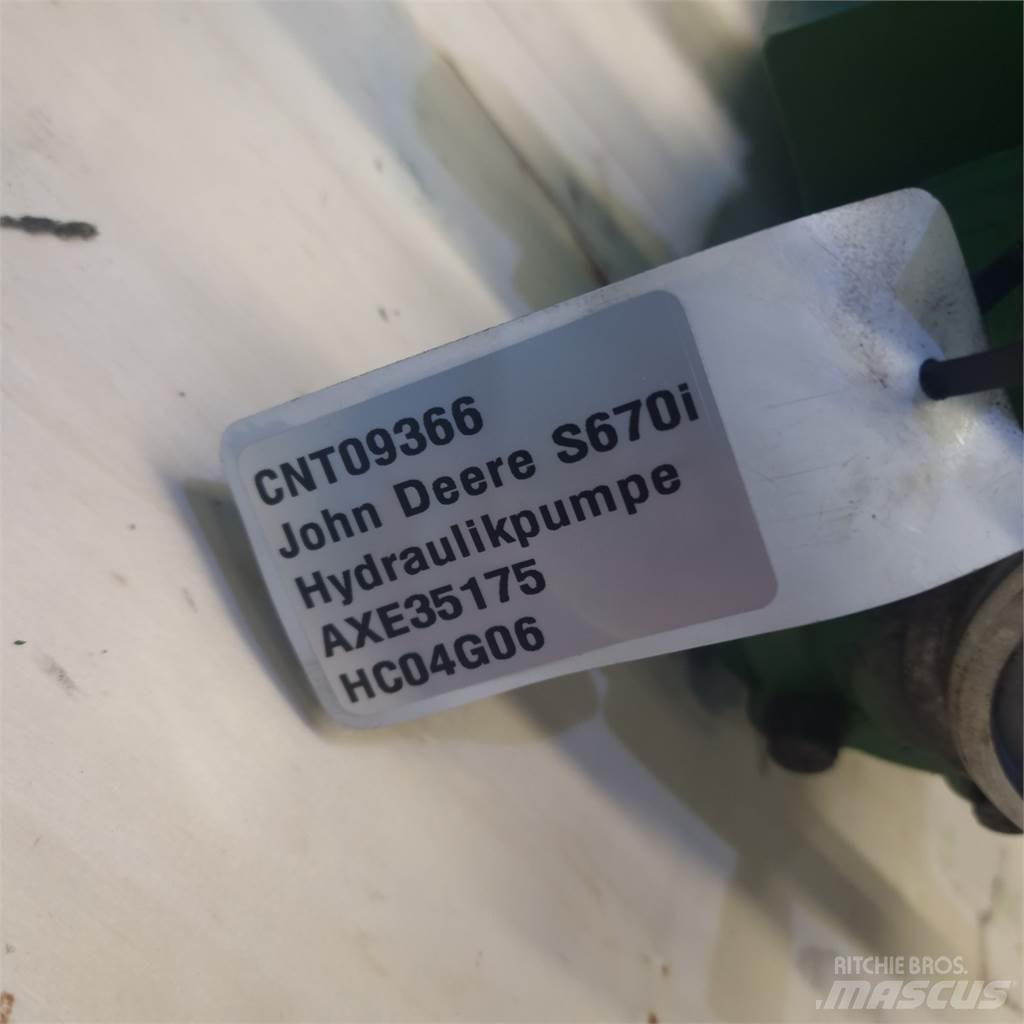 John Deere S670 Hydraulika