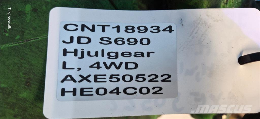 John Deere S690 Príslušenstvo a náhradné diely ku kombajnom