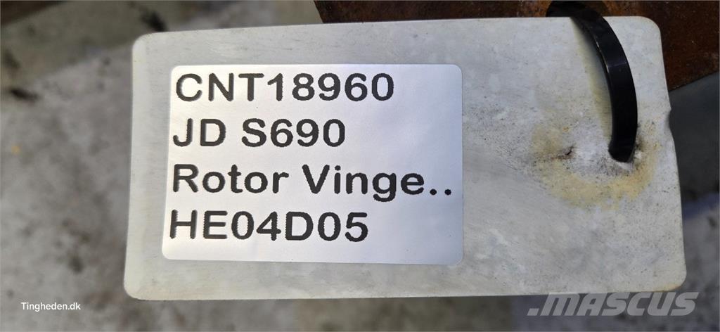 John Deere S690 Príslušenstvo a náhradné diely ku kombajnom