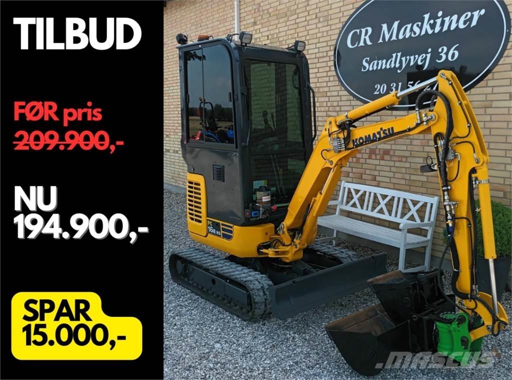 Komatsu pc16r hs Mini rýpadlá < 7t