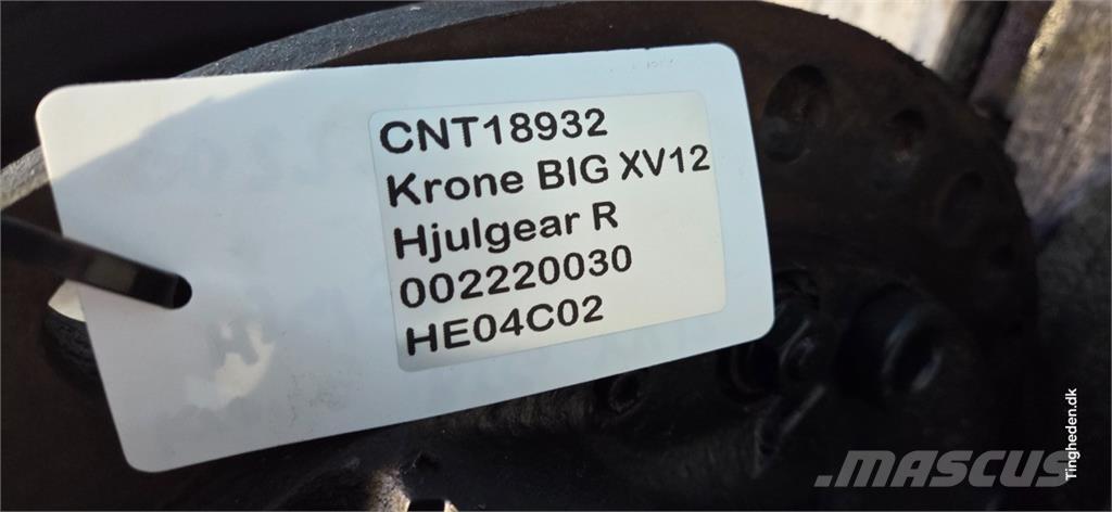 Krone Big X V12 Príslušenstvo strojov na seno a krmivo