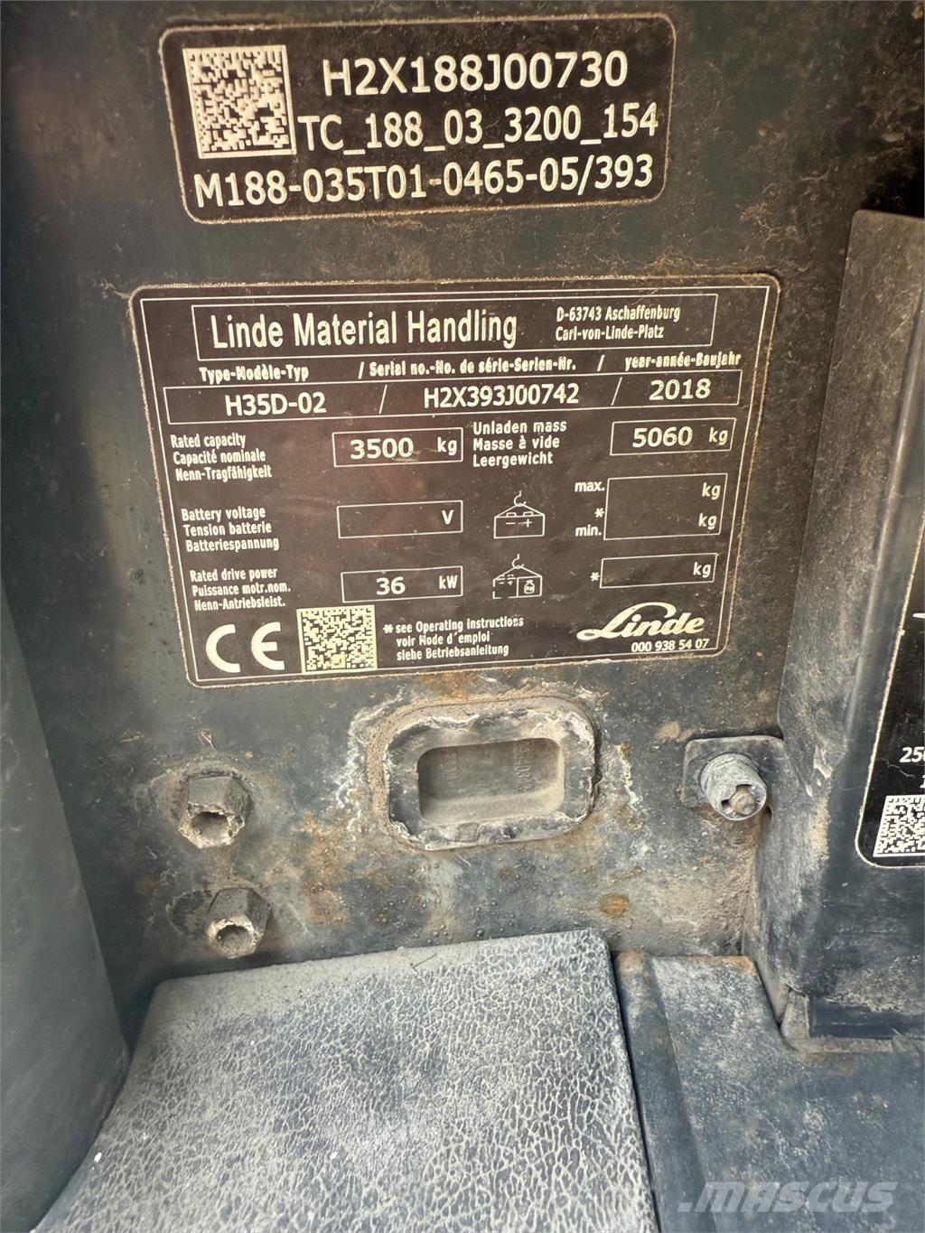 Linde H35D Dieselové vozíky