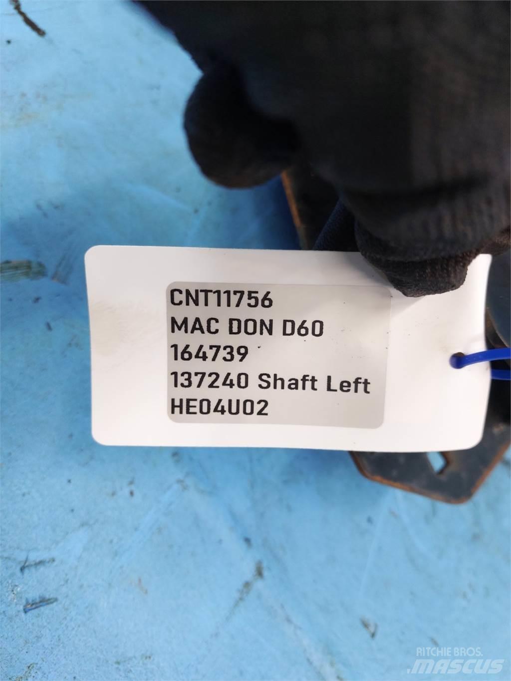 MacDon D60 Príslušenstvo a náhradné diely ku kombajnom