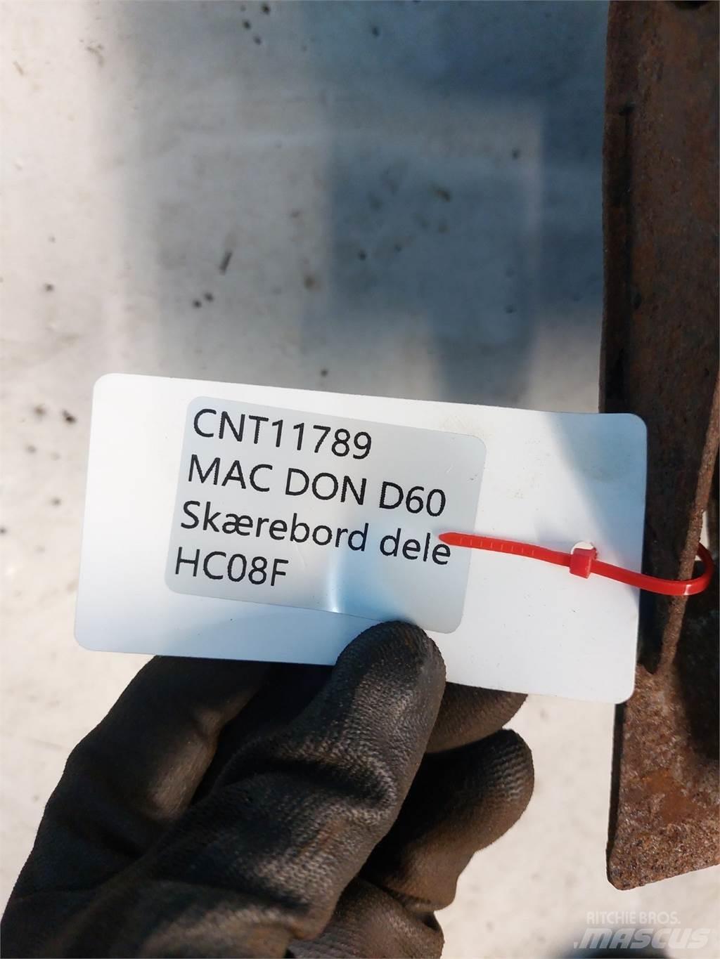 MacDon D60 Príslušenstvo a náhradné diely ku kombajnom
