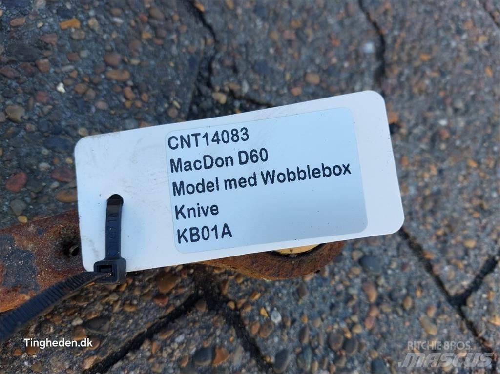 MacDon D60 Príslušenstvo a náhradné diely ku kombajnom