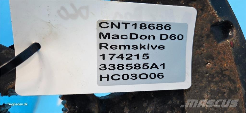 MacDon D60 Príslušenstvo a náhradné diely ku kombajnom