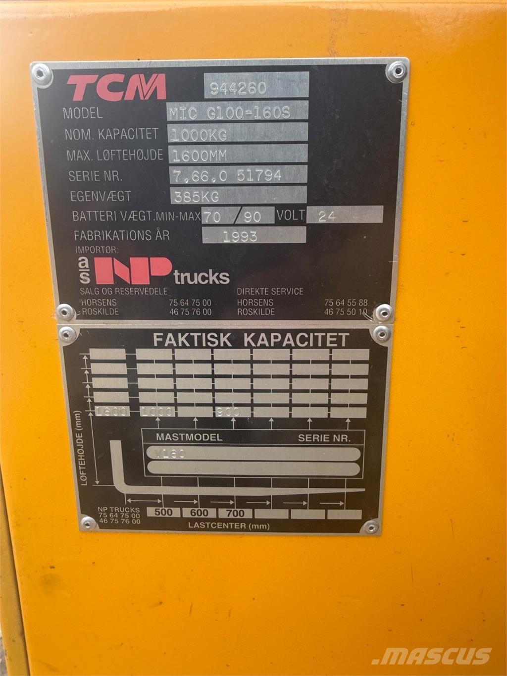 MIC 1000kg Ručné paletové vozíky