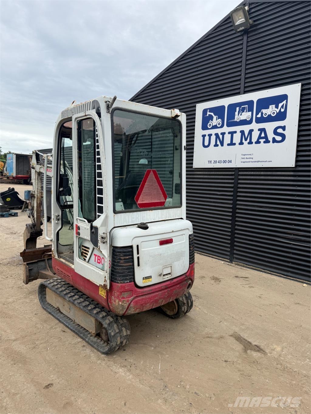 Takeuchi TB016 Mini rýpadlá < 7t