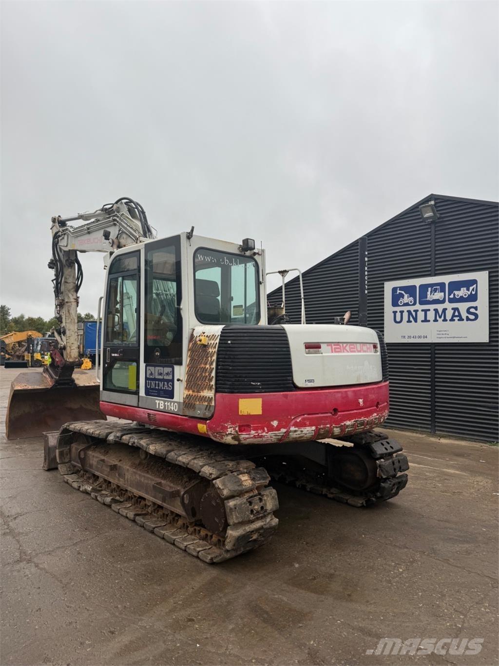 Takeuchi TB1140 Pásové rýpadlá