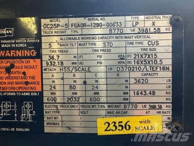 Doosan GC25P-5 Iné