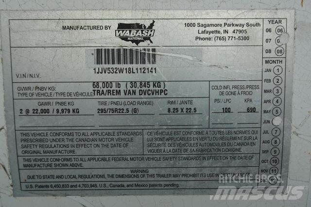 Wabash DVCVHPC Skriňové prívesy