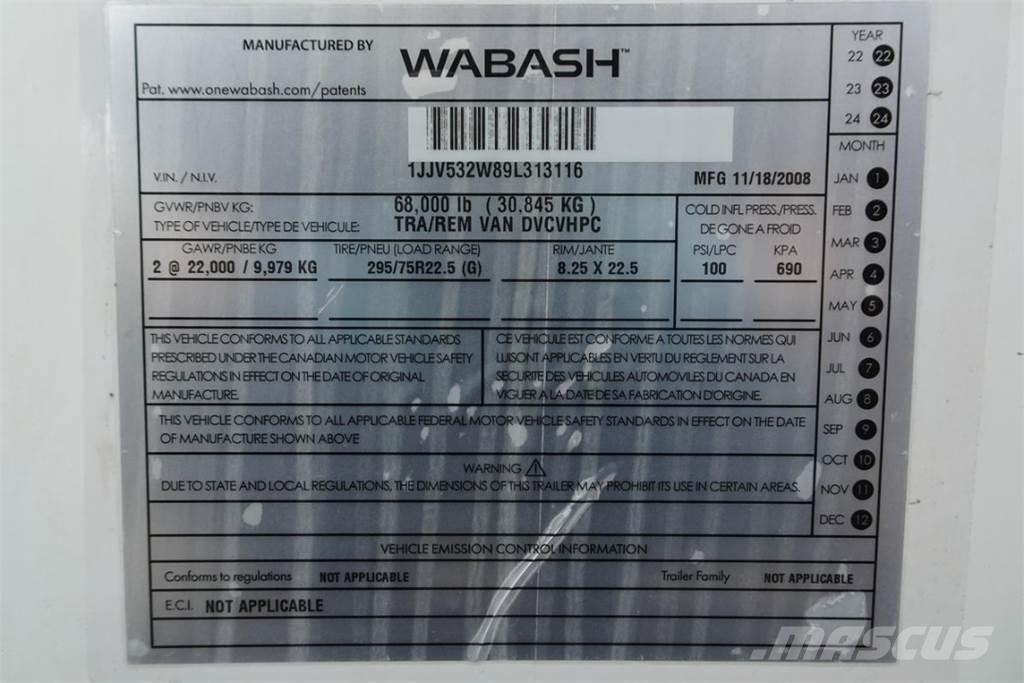 Wabash DVCVHPC Skriňové prívesy