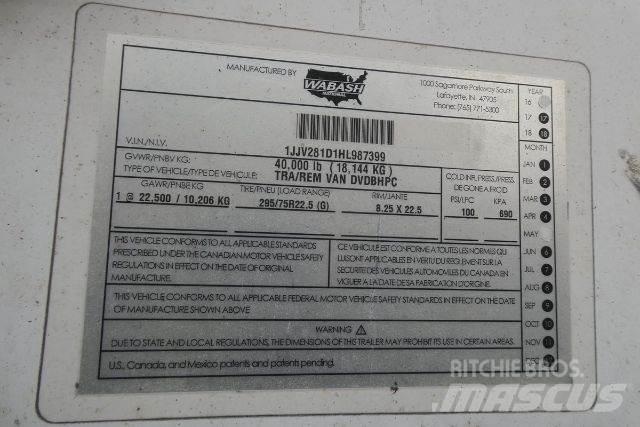 Wabash DVDBHPC Skriňové prívesy