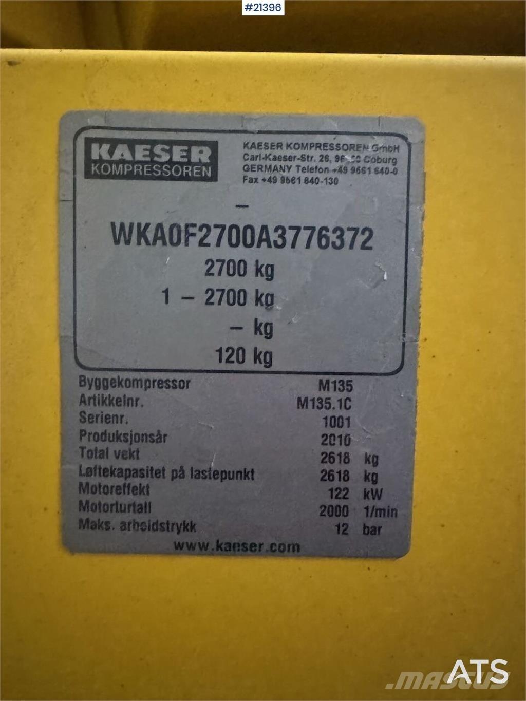 Kaeser M135 Kompresory