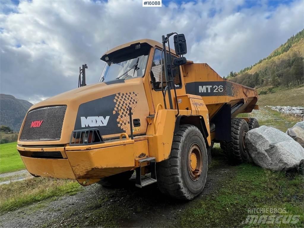 Moxy MT26 dumper. Stavebné sklápače