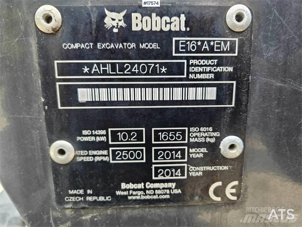 Bobcat E16 Mini rýpadlá < 7t
