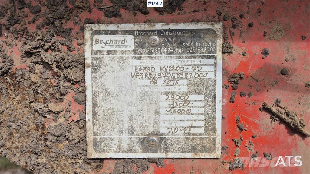 Brochard EV2200-OBS Rozmetadlá maštaľného hnoja