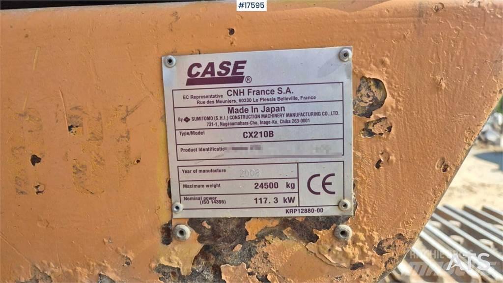 CASE CX210B Pásové rýpadlá