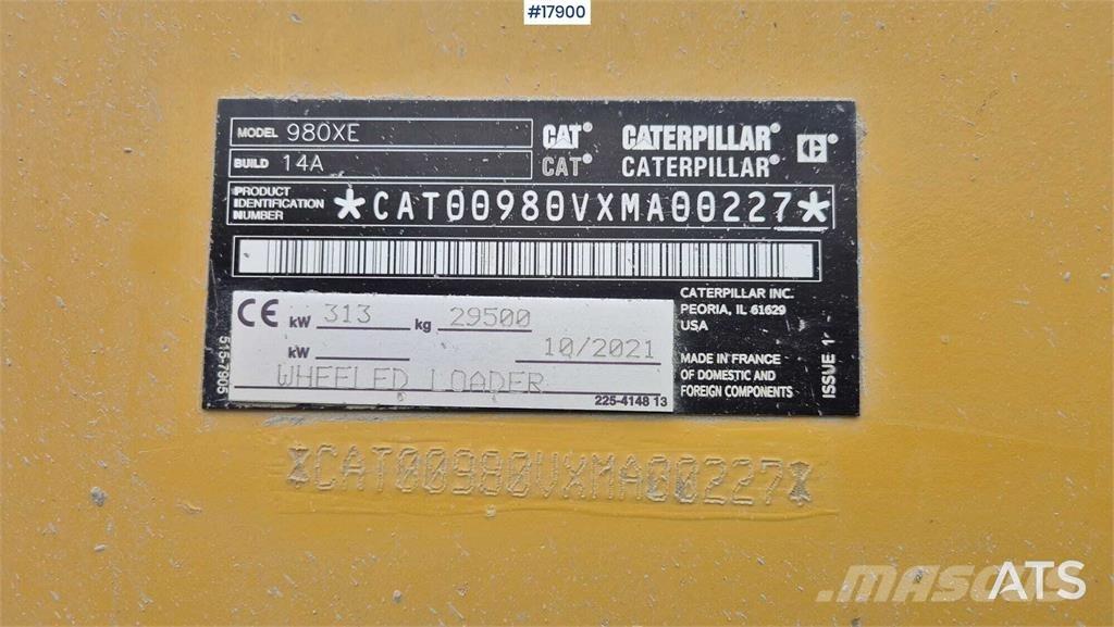 CAT 980 XE Kolesové nakladače