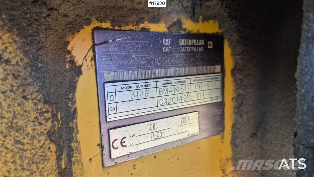 CAT D6D XL Pásové dozéry