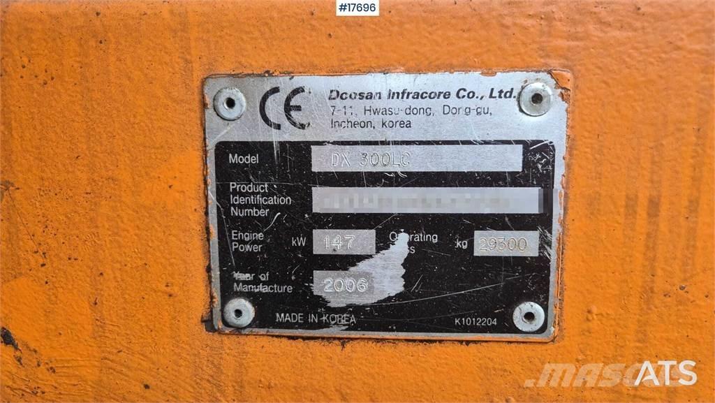 Doosan DX 300 LC Pásové rýpadlá
