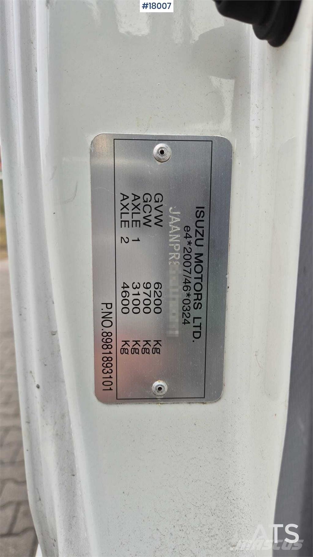 Isuzu N2R Autožeriavy, hydraulické ruky