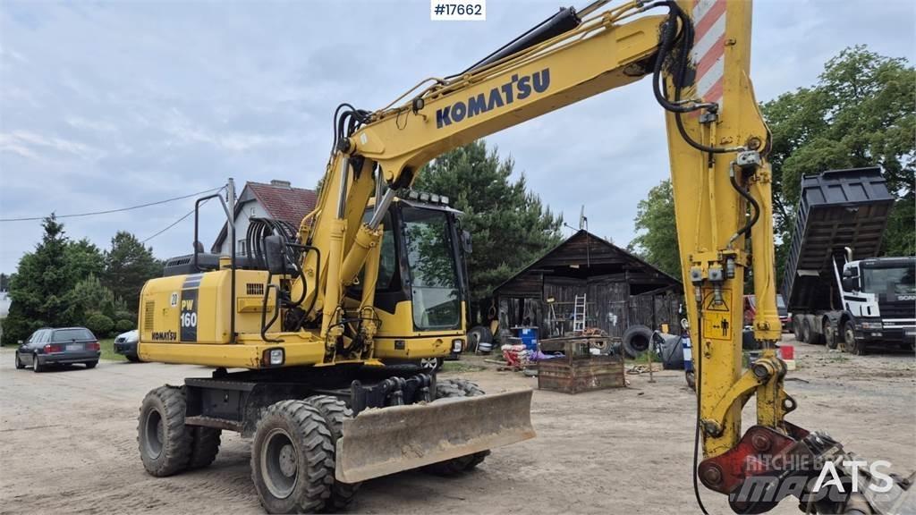 Komatsu PW 160 Kolesové rýpadlá