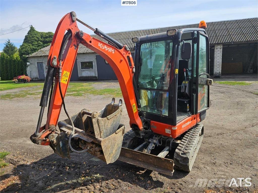 Kubota KX019-4 Mini rýpadlá < 7t